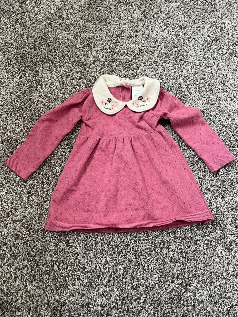 Gymboree Baby Girl Dress with Peter Pan Collar Size 3-6 Months